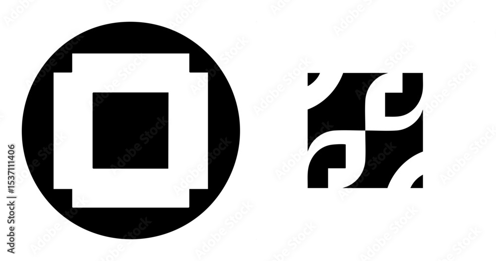 Poster vector geometric shapes featuring concentric squares and abstract .