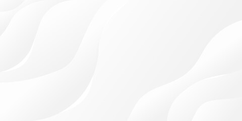 Abstract white and light gray wave modern soft luxury texture with smooth and clean vector subtle background illustration.