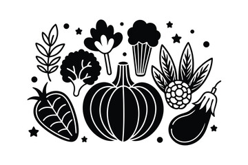 set of vegetables