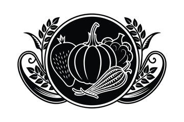hand drawn vegetables