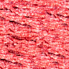 Seamless 4k photo texture material of pork ground meat.