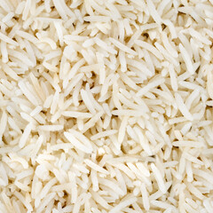 Seamless 4k photo texture of cooked white rice dish.