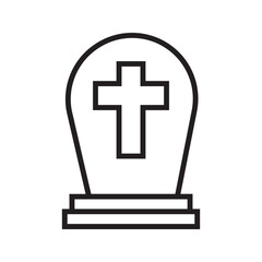 Obraz premium tombstone icon, simple vector eps