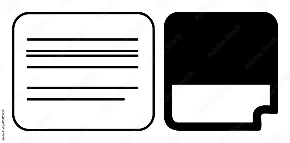 Poster vector document and card with linear details