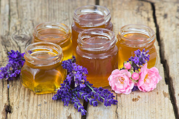 honey and flowers - lavender and roses