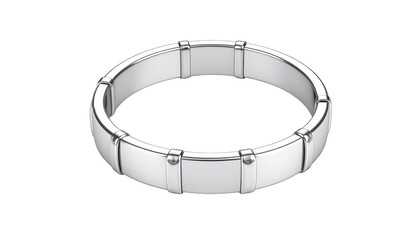 Modern rectangular band ring