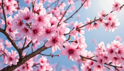 Obraz premium Cherry blossom blooming in spring park nature photography outdoor setting close-up view floral beauty