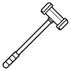 Minimal Reflex Hammer Line Art