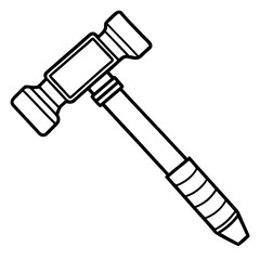 Minimal Reflex Hammer Line Art