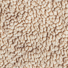 Seamless 4k photo texture of light brown fur material.