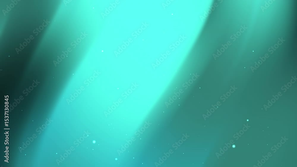 Poster elegant teal gradient with subtle glitter particles for calming backgrounds and visual effects