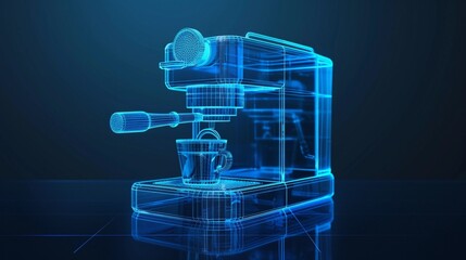 Futuristic coffee making equipment