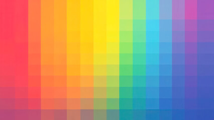 Vibrant Gradient Background in Rainbow Colors with Pixelated Texture and Soft Blend Effects