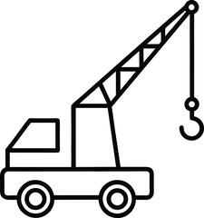 cranemover icon vector art on white background