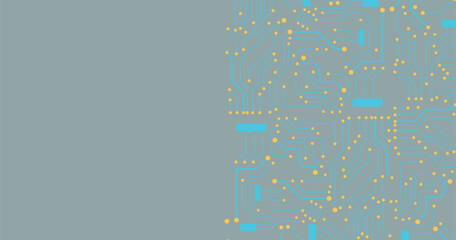 Circuit technology background with hi-tech digital vector illustration EPS10