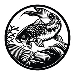 Tilapia fish artwork victor