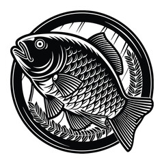 Tilapia fish artwork victor