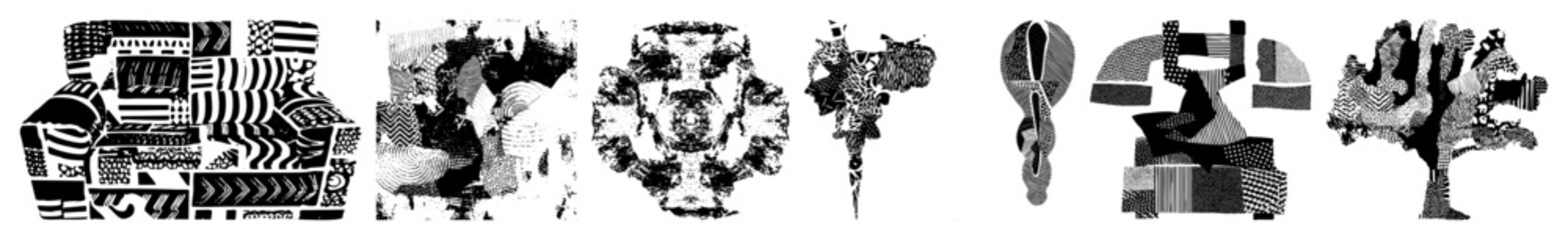 Fototapeta premium Vector Abstract geometric shapes create a dynamic fragmented composition.