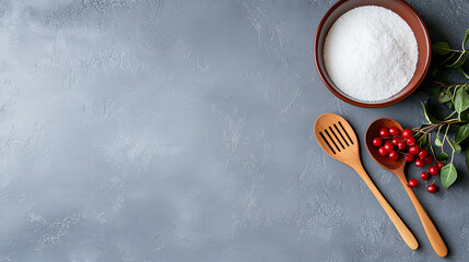 fork and spoon with red caviar