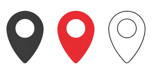 Location pin map marker pointer gps navigation destination symbol icon sign spot pinpointing