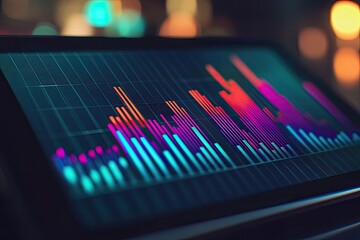 Nighttime audio visualizer display