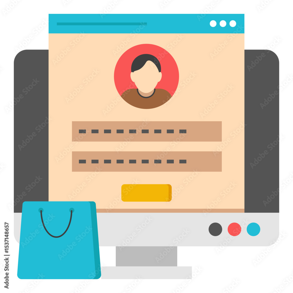 Poster online shopping profile creation secure payment gateway e-commerce website