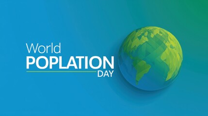Informative global graphic design for world population day awareness