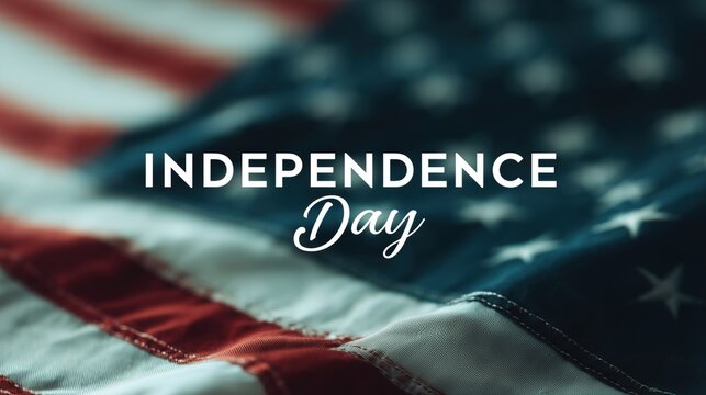 Celebrating independence day with american flag outdoor festivities