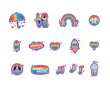 pride stickers arcobaleno