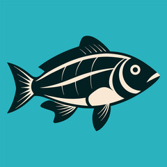 vector illustration of a fish
