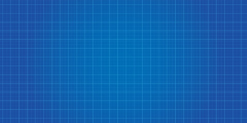 Blueprint background vector illustration. Blank grid paper sheet for technology and architecture projects.