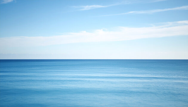 Minimalist Ocean View with Blurred Horizon and Calm Waters.calmness, horizon, beauty, nature, sky, water, environment, sea, backgrounds, blurred, calm, dawn, distant, eternity, fog, gentle, 