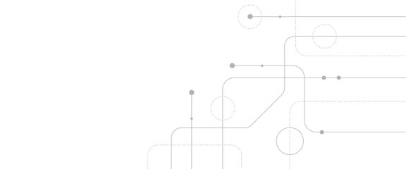 Obraz premium Vector abstract geometric technology and connection concept.