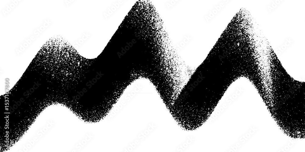 Poster abstract high contrast black and white bar graph design for data visualization