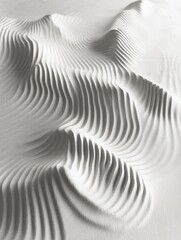 Obraz premium Subtle Canvas, An intricate texture presenting an array of parallel ridges, creating a minimalist yet captivating visual narrative of depth and form