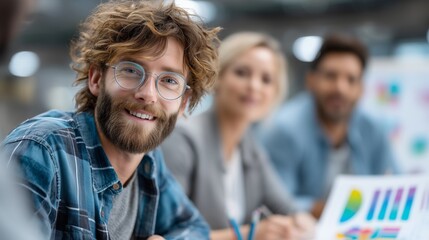 Business meeting engagement office people professional environment close-up view collaborative concept