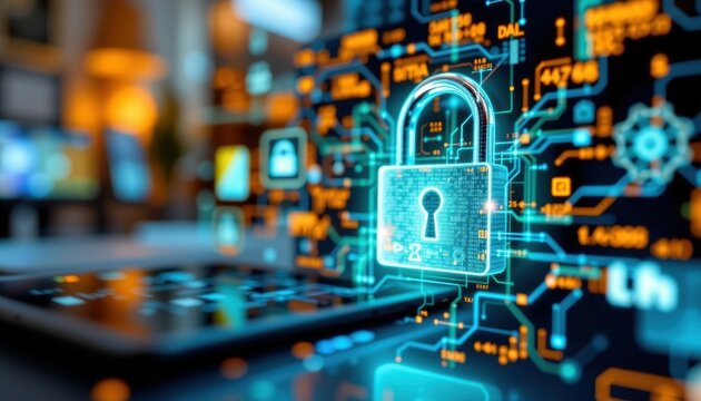 Cyber Security Event Protecting Data Through Digital Lock Systems Virtual Environment Technical Perspective