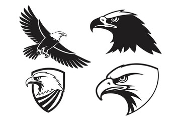 Fototapeta premium eagle vector set
