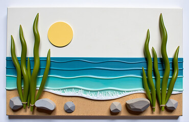 driftwood seaweed art summer intermission creating tidal