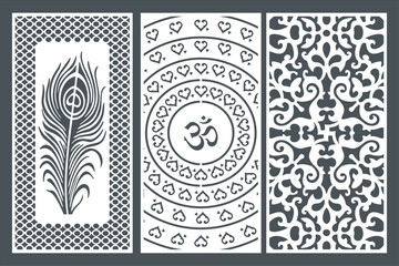 Om Jali design used for temples, Mandir. Om acrylic jali, corian jali and mdf jali.