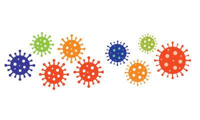 Bacteria and virus icons