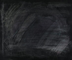 Chalk board background, texture of empty school chalkboar

