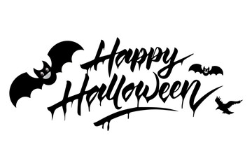 Happy Halloween text effect. Editable text effect Halloween theme. Happy Halloween lettering.

