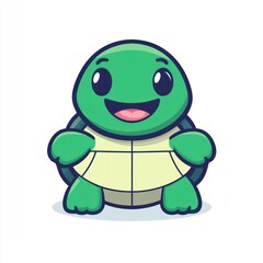 Obraz premium Cute cartoon turtle illustration (1)