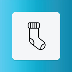 This sock icon symbolizes small clothing items that require separate and delicate washing to avoid loss.