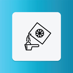 This snowflake-washing icon represents cold wash mode, which saves energy and protects delicate fabrics.