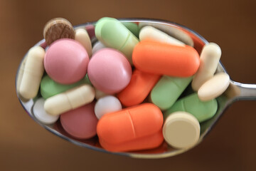 pills medical topic, overdose, stress pharmaceuticals and pills