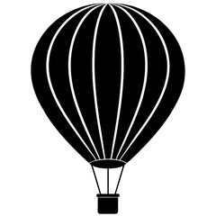 Obraz premium Hot air balloon silhouette