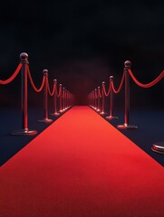 Glamour Red Carpet Affair. High detailed plain background
