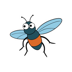 Fly vector art illustration